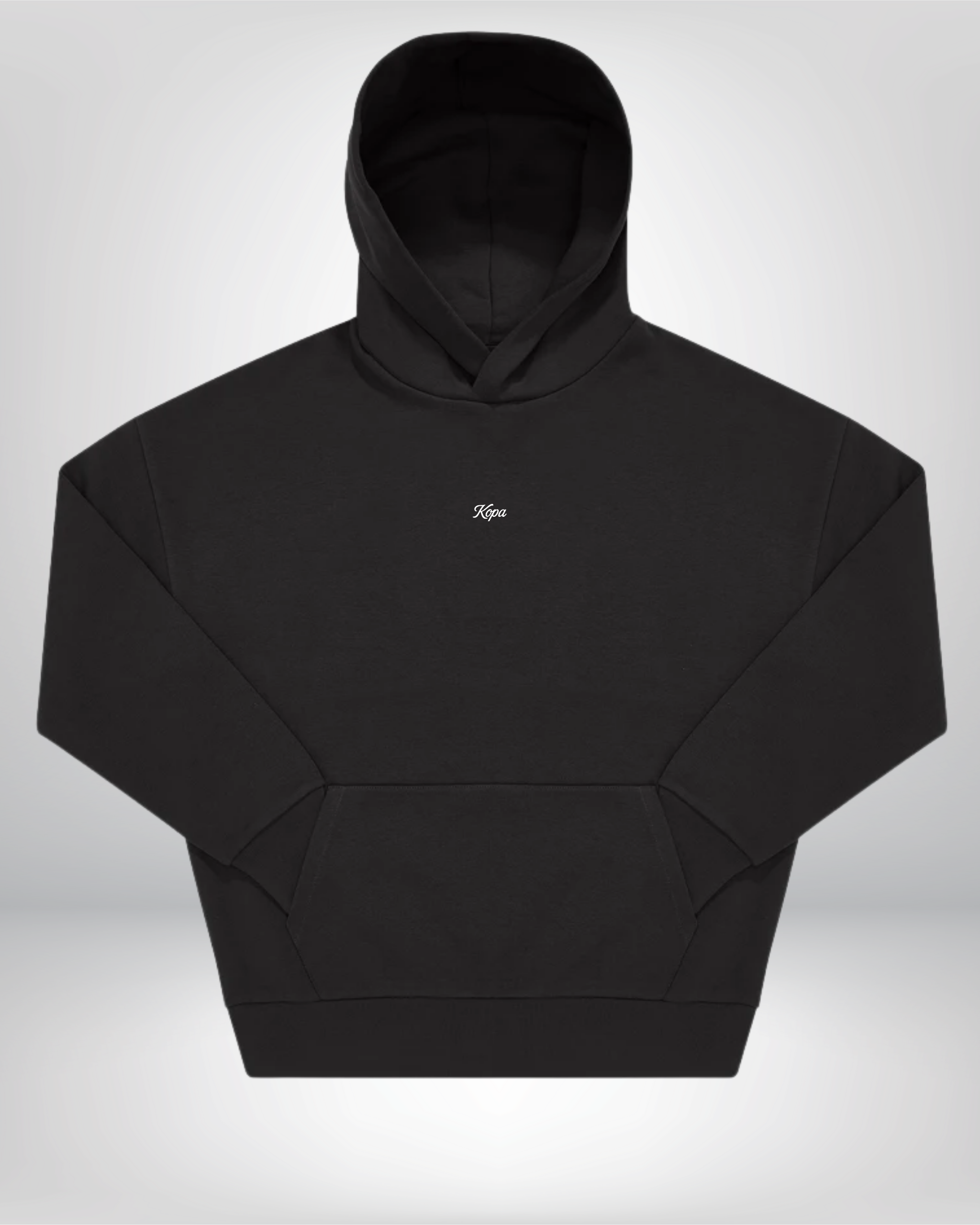 Kopa white color embroidery - Oversized Hoodie
