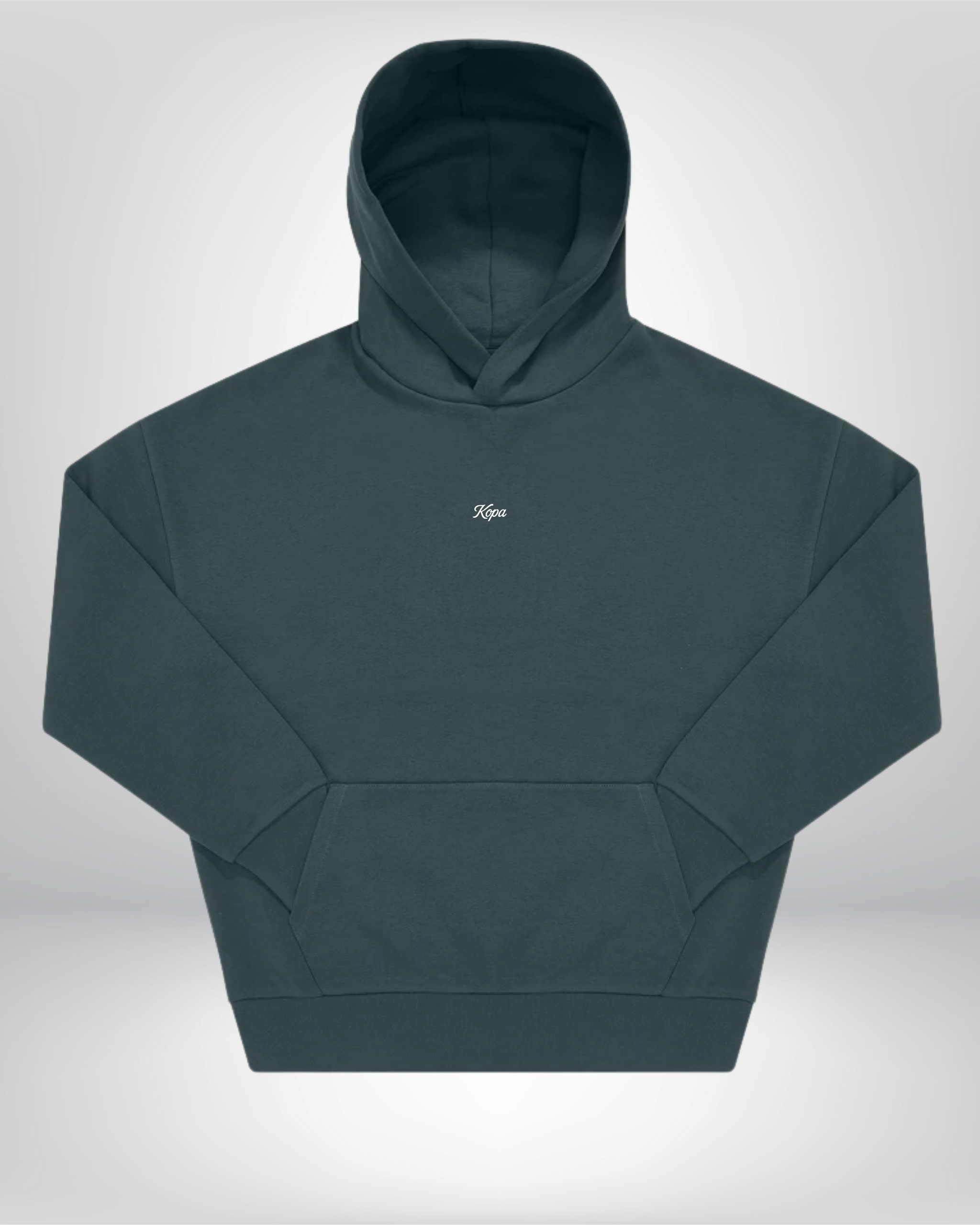 Kopa white color embroidery - Oversized Hoodie