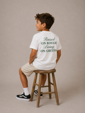 Raised on rough living on greens - Kids tee