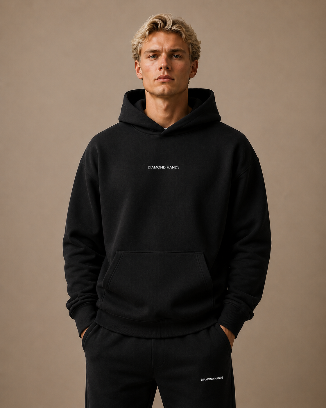 Diamond Hands embroidery - Oversized Hoodie